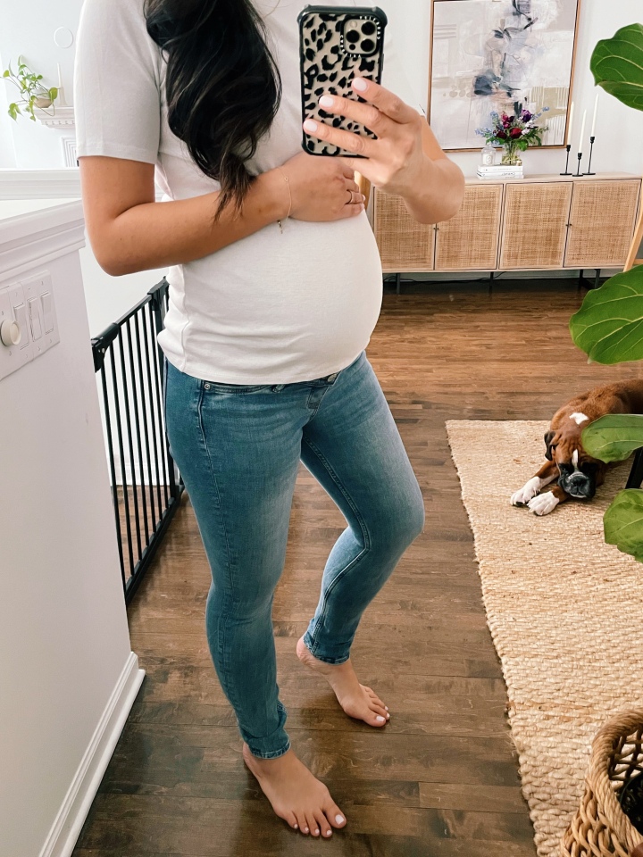 MAMA PRIMA Post Pregnancy V-Pocket Skinny Jeans - Motherhood